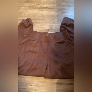 purple comfortable sweat pants